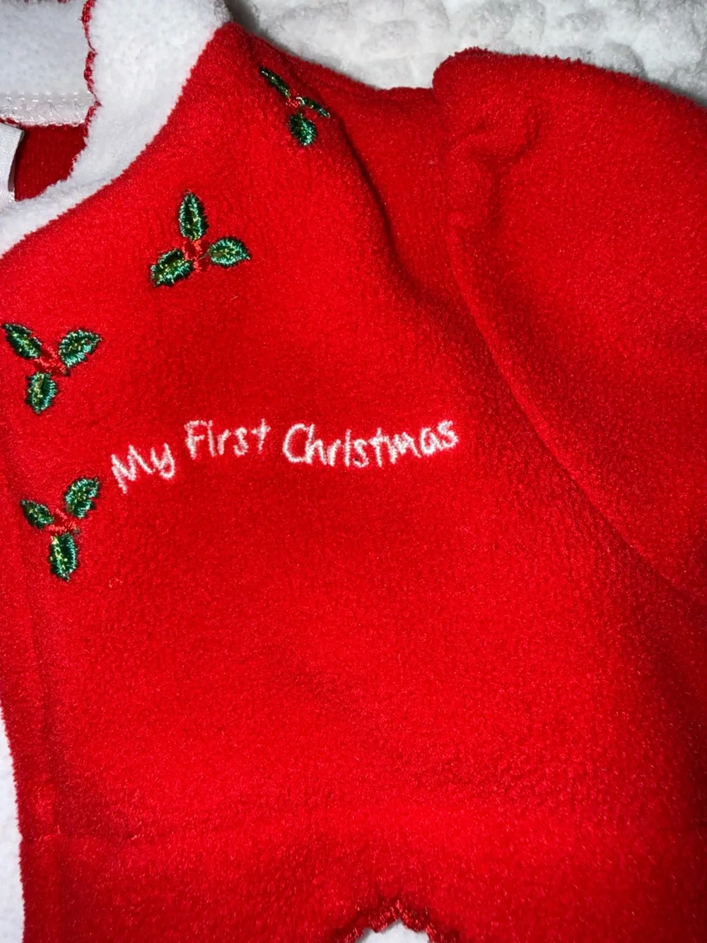 Red and White Holiday One-Piece for Kids